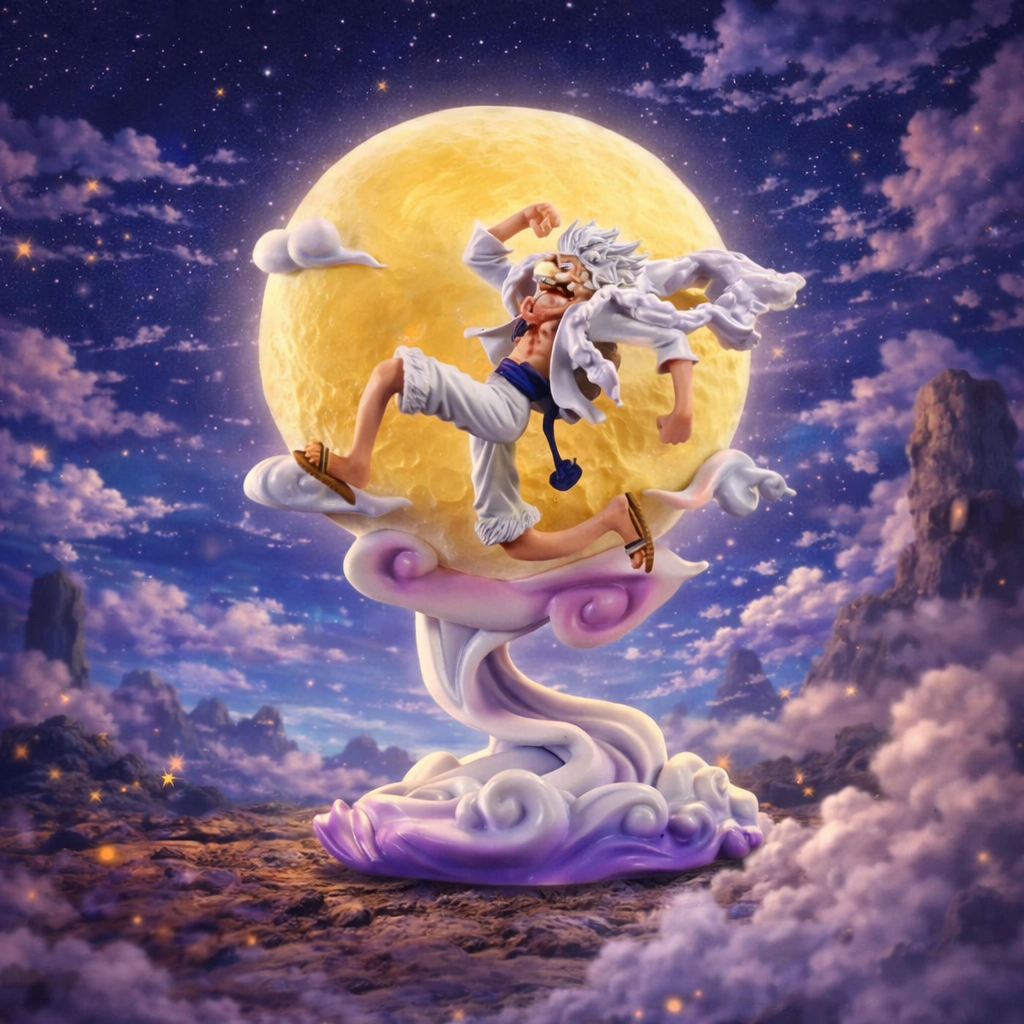 Figurine LED Monkey D. Luffy – Gear 5 Nika Pose™| ONE PIECE