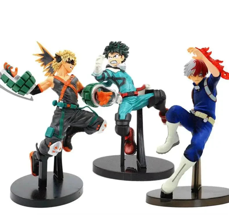 Figurines My Hero Academia – Bakugo / Todoroki / Deku™| Collection Héros